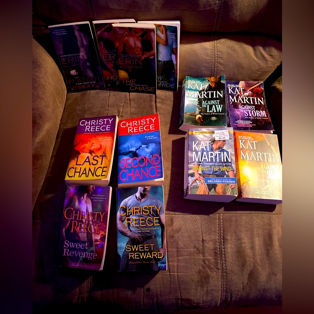 3 different Romance novels. Asking for $20 a set. Or if want them all for $50